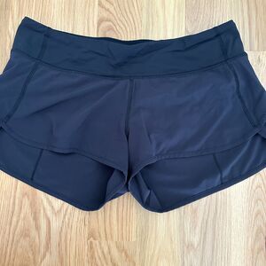 LULULEMON Run Speed Short 2 Black Size 8
